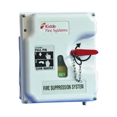 Sistema de Control de Supresión / 2 Válvulas de Gas 24V / Detección Mecánica Dual / UL ULC FM / Montaje en Pared o Cilindro / Tubo de Actuación 60.96 m (200 ft)