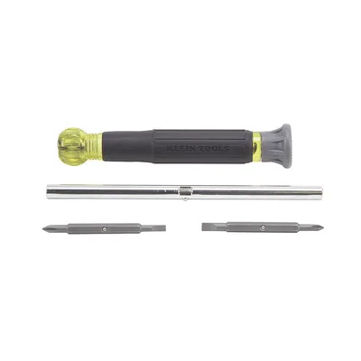 Desarmador de Precisión / 4 en 1 / Phillips PH0 y PH00 / Planas 3.2 mm y 2.4 mm / Mango Ergonómico / 16.5 cm (6.5 in)