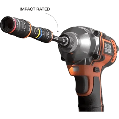 Desarmador de Impacto / 14 en 1 / Magneto de Tierras Raras / Almacenamiento Dual / Asistente de Torque / Dados 7-14 mm