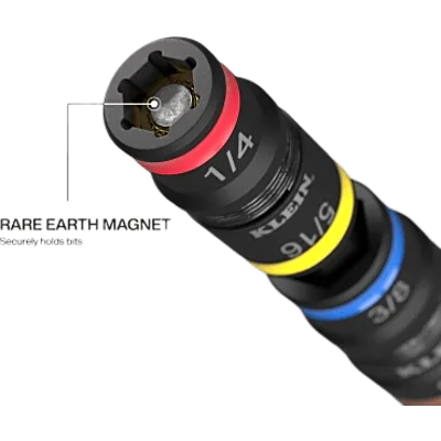 Desarmador de Impacto / 14 en 1 / Magneto de Tierras Raras / Almacenamiento Dual / Asistente de Torque / Dados 7-14 mm