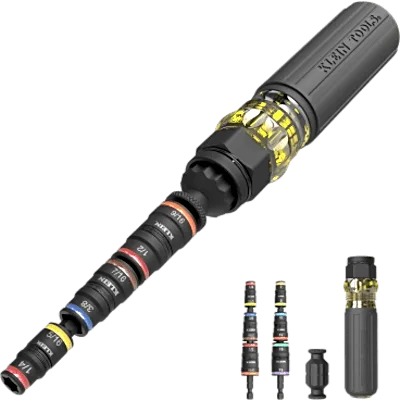 Desarmador de Impacto / 14 en 1 / Magneto de Tierras Raras / Almacenamiento Dual / Asistente de Torque / Dados 7-14 mm