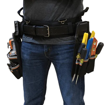 Cinturón para Herramientas / Ancho 2" / Ajustable 35" a 39" (88.9 a 99.1 cm) / Poliéster Balístico y Cuero / Cierre con Hebilla / Sistema Modular Click Lock™