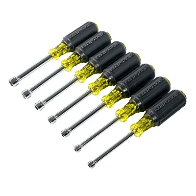 Juego de Desarmadores de Caja / Métricos / Eje Hueco 76 mm (3 in) / Mango Cushion-Grip / 4 mm a 11 mm / 7 Piezas