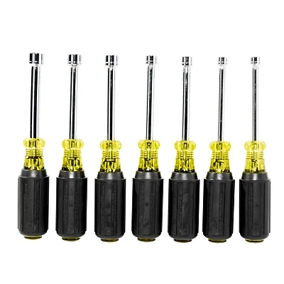 Juego de Desarmadores de Caja / Métricos / Eje Hueco 76 mm (3 in) / Mango Cushion-Grip / 4 mm a 11 mm / 7 Piezas