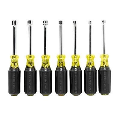 Juego de Desarmadores de Caja / Métricos / Eje Hueco 76 mm (3 in) / Mango Cushion-Grip / 4 mm a 11 mm / 7 Piezas