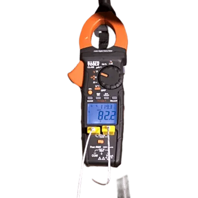 Termopar tipo K de alta temperatura rango 32 °F a 896 °F (0 °C a 480 °C) / Longitud 40 pulgadas (101.6 cm) / Adaptador tipo banana / Compatible con multímetros / HVAC .