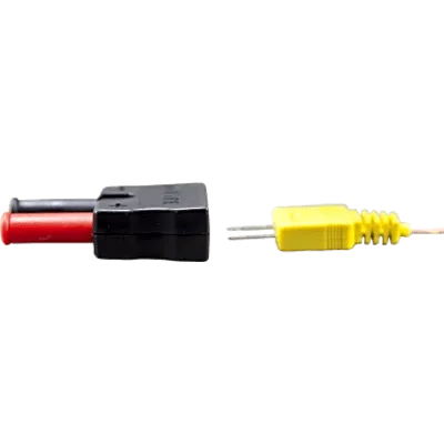 Termopar tipo K de alta temperatura rango 32 °F a 896 °F (0 °C a 480 °C) / Longitud 40 pulgadas (101.6 cm) / Adaptador tipo banana / Compatible con multímetros / HVAC .