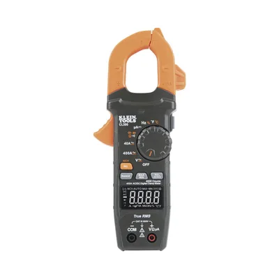 Amperímetro Digital de Gancho / TRMS / 400 A CA/CD / Voltímetro Sin Contacto / LCD Alto Contraste / Apagado Automático 10 min