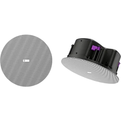 Altavoz de Techo Pasivo 2 Vías | 6.5" (165 mm) Coaxial | 8Ω y 70V/100V | 30W Continuo | 90dB Sensibilidad | 105dB SPL Continuo | 107dB Pico | Plenum Rated UL2043 y UL1480A | Perfil Bajo Caja Cerrada |