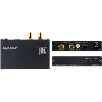 Convertidor de Formatos SDI a HDMI | Hasta 3G HD-SDI Nivel A | Entrada SD/HD/3G HD-SDI con Lazo BNC | Salida HDMI | Audio Embebido | De-embebedor de Audio Seleccionable | Reclocking | LED Indicadores