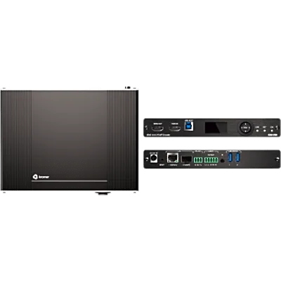 Codificador AVoIP 4K60 4:4:4 | Transmisión por Ethernet o Fibra | Audio Dante, USB, IR, RS-232, CEC | Códec Visualmente Sin Pérdidas | PoE+ | Gestión por Web y API