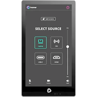 Panel Táctil 5.5" IPS | Resolución 720x1280 | Multi-Touch | Android 11 | PoE 802.3af | Wi-Fi 6 | Altavoz y Micrófono Integrados | Montaje en Pared | Kramer