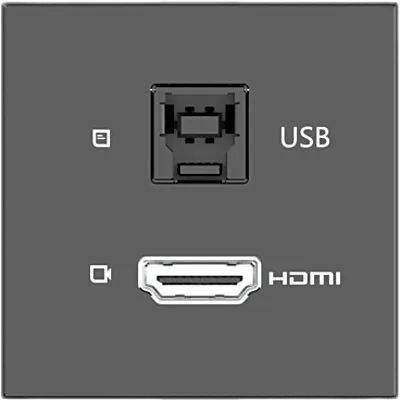 Módulo Pasivo | HDMI + USB Passthrough | 4K@60 (4:4:4) | USB 3.2 Gen 2 10Gbps | Graphite Black