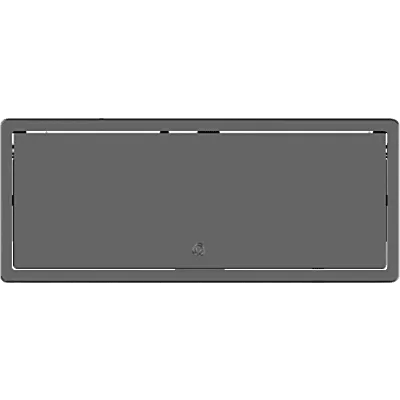 Table In-Surface Connectivity Box | 4 Módulos | Diseño Minimalista | Instalación desde Arriba | Negro-RAL 9011 | 242 x 99.5 x 113 mm (9.52 x 3.91 x 4.45 in)