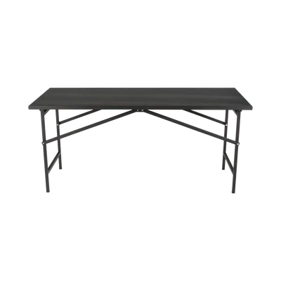 Mesa de Trabajo Plegable / Capacidad 250 kg / 130 x 80 x 92 cm / Estructura Metálica / Color Negro