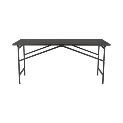 Mesa de Trabajo Plegable / Capacidad 250 kg / 130 x 80 x 92 cm / Estructura Metálica / Color Negro