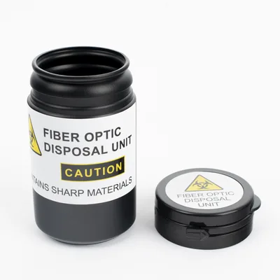 Bote para Deshechos de Fibra Óptica / 75 mm x 43 mm / PE / 80 ml / 2.95 x 1.69 in