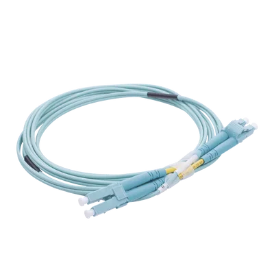 Jumper de Fibra Óptica / OM4 50/125 µm / LC-LC Dúplex / OFNR Riser / 2.0 mm / 2 Metros (6.56 Pies)