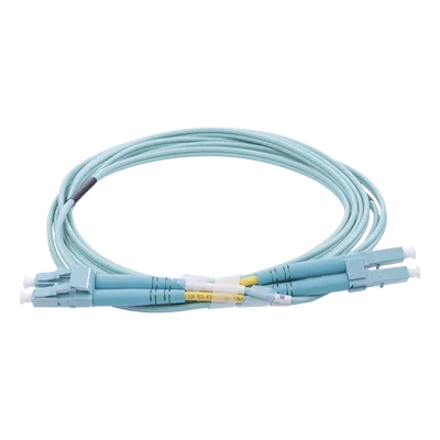 Jumper de Fibra Óptica / OM4 50/125 µm / LC-LC Dúplex / OFNR Riser / 2.0 mm / 2 Metros (6.56 Pies)
