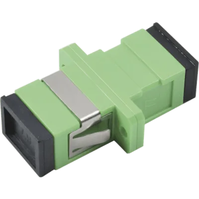 Módulo Acoplador de Fibra Óptica Simplex SC/APC a SC/APC para Fibra Monomodo