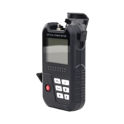 Medidor de Potencia Óptica / Rango -50dBm a 26dBm / Detector InGaAs 800-1700nm / VFL 2mW 650nm / Probador RJ45 hasta 300m / 120h Operación Continua