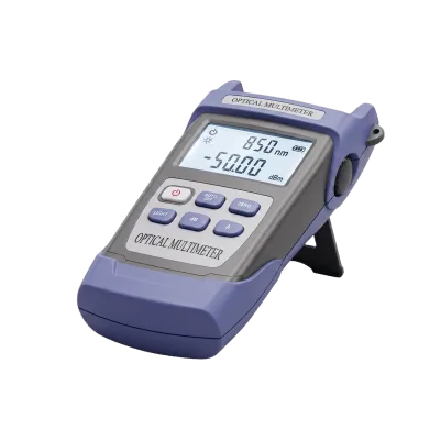 Medidor de Potencia para Fibra Óptica / Rango -50 a 26 dBm / Longitud de Onda 800-1700 nm / VFL 650 nm 2 mW / Conectores SC, FC, ST