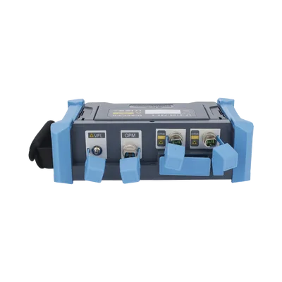 OTDR Portátil / Fibra Monomodo 1310/1550/1625 nm / Rango Dinámico 50 dB / Zona Muerta 0.8 m (2.62 ft) / Pantalla Táctil 8 Pulgadas / Hasta 420 km / VFL 5 mW