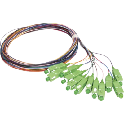 Kit de 12 Pigtails SC/APC Monomodo 2 Metros
