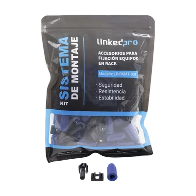 Kit de Montaje Rápido para Rack / Sin Tuercas Enjauladas / Carga 50 kg (110.2 lb) / 19 Pulgadas / 50 Piezas / Polímero Resistente