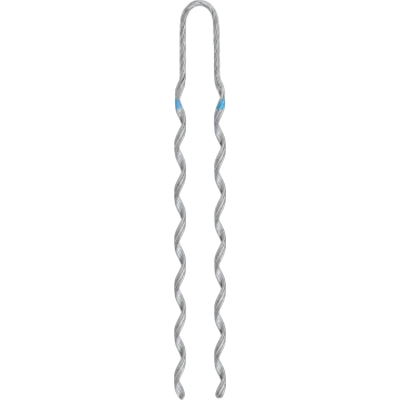 Remate Preformado de Acero Galvanizado para fibra Mini-ADSS diámetros 6 - 7 mm, 60 Cm de longitud (Preformado con tecnología sin polvo abrasivo) Estructura de 3 Hilos