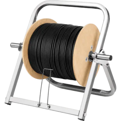 Soporte Desenrollador de Cable / Capacidad 80 kg (176.4 lb) / Acero Reforzado Anti-óxido / Plegable Sin Herramientas / Fibra Óptica Drop y Cables de Red