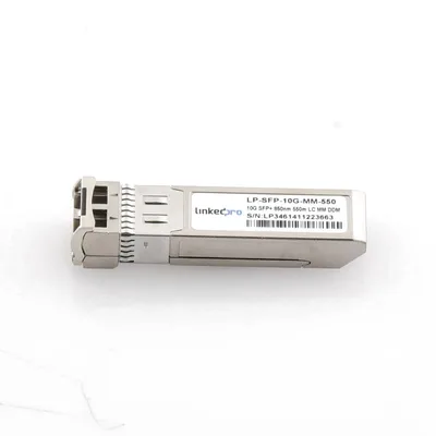 Transceptor Óptico SFP+ / Multimodo 850 nm / 10 Gbps / 10GBASE-SR / LC/UPC Dúplex / DDM / 550 m (1804.5 ft)