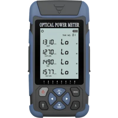Medidor de Potencia Óptica (OPM) para Fibra Óptica en Redes FTTx / Soporta 4 Longitudes de Onda: 1310nm, 1490nm y 1270nm,1577nm (XGSPON)