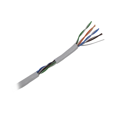 Bobina de Cable UTP / Cat5e / 305m (1000 pies) / CCA / 24 AWG / 100 MHz / Interior