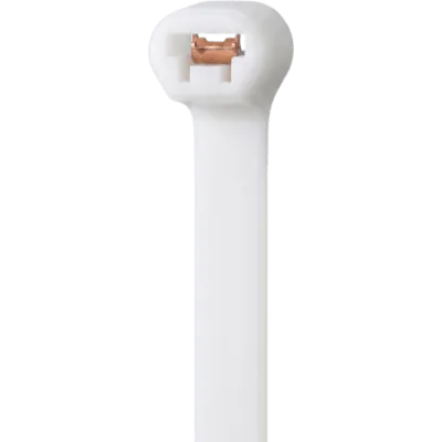 Cinchos de Nylon Mejorado con Inserto Metálico Para un Mejor Agarre / Color Blanco / 7.5 × 300 mm / Paquete con 100 Piezas