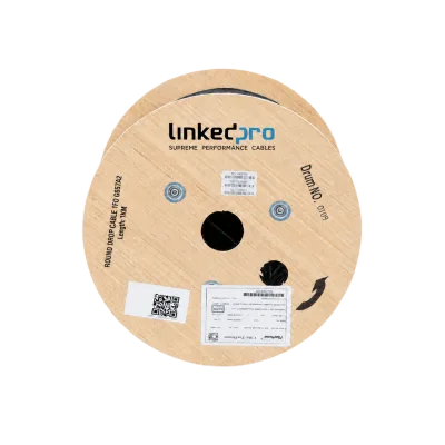 Cable de Fibra Óptica Drop / Monomodo G.657A2 / 1 Hilo / 3 mm / 1 km / LSZH / Aéreo y Ducto