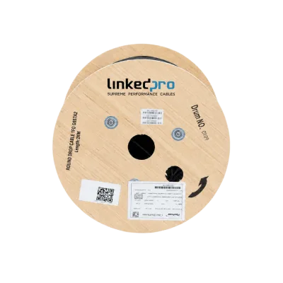 Cable Fibra Óptica Drop / Monomodo G.657A2 / 1 Hilo / Forro LSZH 3 mm / Aéreo y Ducto / 2 km