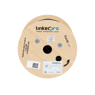 Cable Drop FTTH / Fibra Monomodo G.657.A2 / 1 km / Tubo Acero Inoxidable / 3 mm / Autosoportado Aéreo
