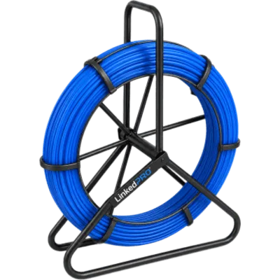 Guía de Jalado Tipo Cobra / 6 mm / 60 m (196.9 ft) / Fibra de Vidrio / No Conductora / Resistente UV y Humedad