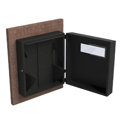 Gabinete de Pared / Rack Horizontal 6 UR + 2 UR / Acero / Ventanilla de Inspección / 701 x 792 x 320 mm / Gabinete Armado