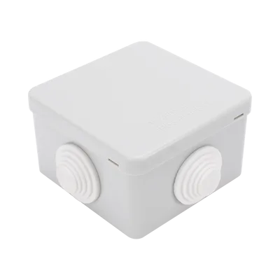 Caja de Derivación Exterior / IP55 / IK07 / 4 Entradas / ABS Antiflama / 80 x 80 x 50 mm