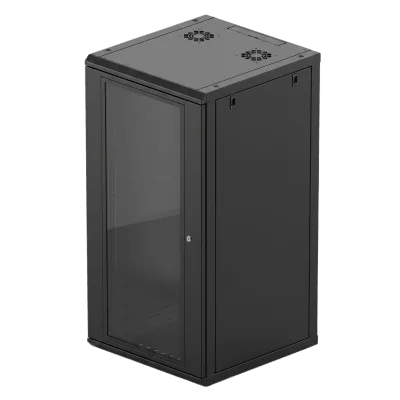 Gabinete de Pared / 24U / 635 mm Profundidad / 19 in / Acero Reforzado / 100 kg Carga / 2.09 ft x 3.85 ft x 2.09 ft