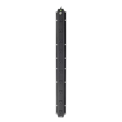 PDU Vertical / 10 Contactos NEMA 5-15R / 120Vca 15A / 2.5m Cable / 3.1 x 37.5 x 3.9 in