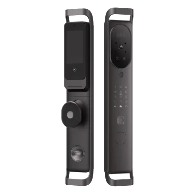Cerradura Inteligente Multibiométrica / Reconocimiento Facial + Venas Palma + Huella Digital / Teclado Numérico + Tarjetas IC + NFC / Pantalla HD 4.5 Pulgadas / Wi-Fi 2.4 GHz / Doble Batería 6500 mAh