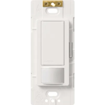 Apagador de Pared con Sensor de Ocupación / 2 A a 120 V / Unipolar / Cobertura 81 m² (872 ft²) / 180° / Blanco