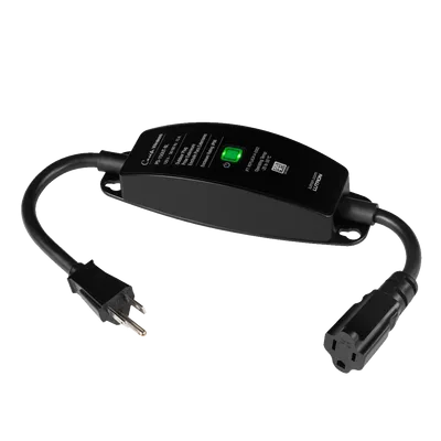 Enchufe Inteligente para Exteriores / 15 A / 1/2 HP / RF 18 m (59.1 ft) / Control Pico Directo / GFCI / Negro