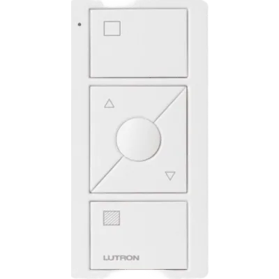 Control Pico inalámbrico de 3 botones con subir/bajar y botón de escena favorita, tecnología Clear Connect RF