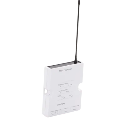 Repetidor principal RadioRA 2 / 434 MHz / alcance RF 9 m (cubre 232 m²) / Ethernet, RS232 y RS485 / reloj astronómico / hasta 100 dispositivos