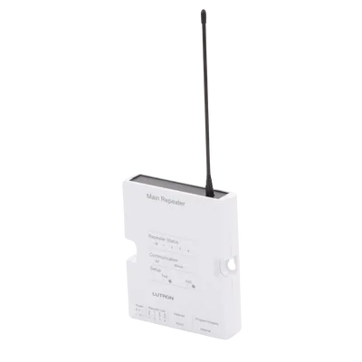 Repetidor principal RadioRA 2 / 434 MHz / alcance RF 9 m (cubre 232 m²) / Ethernet, RS232 y RS485 / reloj astronómico / hasta 100 dispositivos