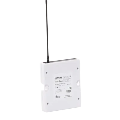 Repetidor principal RadioRA 2 / 434 MHz / alcance RF 9 m (cubre 232 m²) / Ethernet, RS232 y RS485 / reloj astronómico / hasta 100 dispositivos